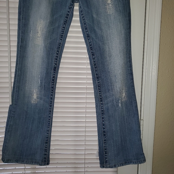 MISS ME Womens Bootcut distressed Jeans 28 - Picture 6 of 14